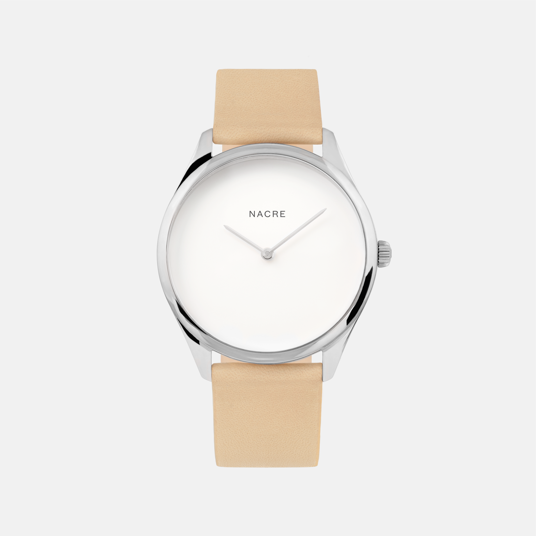Lune - Stainless Steel - Natural Leather